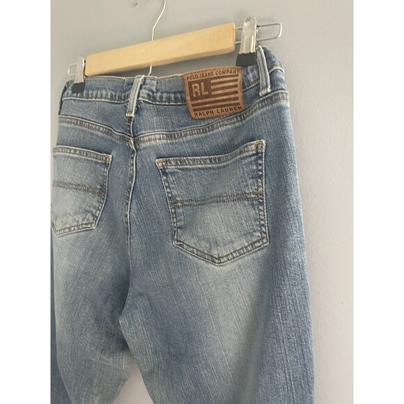 Ralph Lauren Polo Saturday Bootcut Cotton Stretch Denim Jeans Sz 4 Medium Wash - Picture 4 of 8